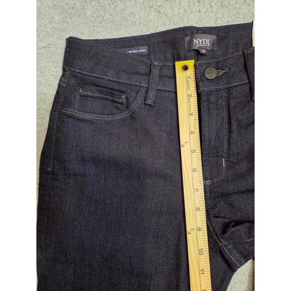 NYDJ Alina Convertible Ankle Jeans 6P Lift Tuck Shaping Straight Dark Wash NWT - Picture 6 of 11